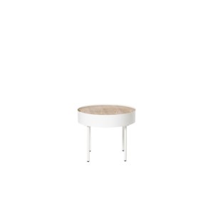 Mesa de Centro HERBERT, Madera / Metal / Roble / Blanco 2