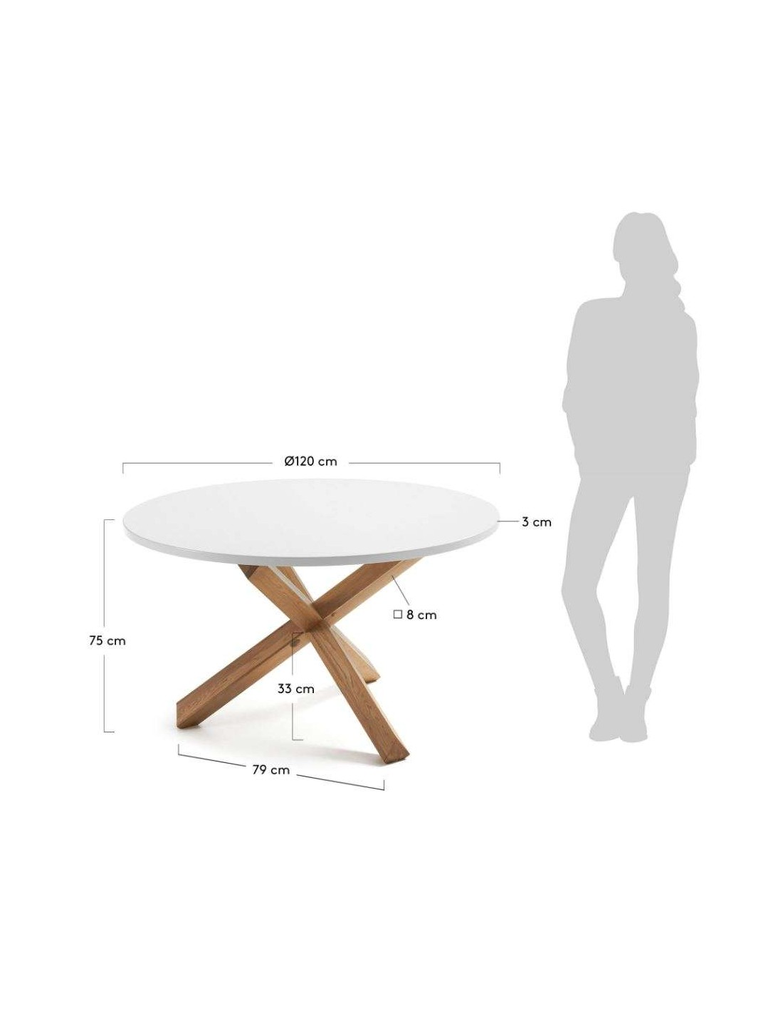 Mesa de Comedor Redonda NORDIKYI 120 cm Blanca, Mesa estilo nordico ... Mesa de Comedor Redonda NORDIKYI 120 cm Blanca, Mesa estilo nordico ...