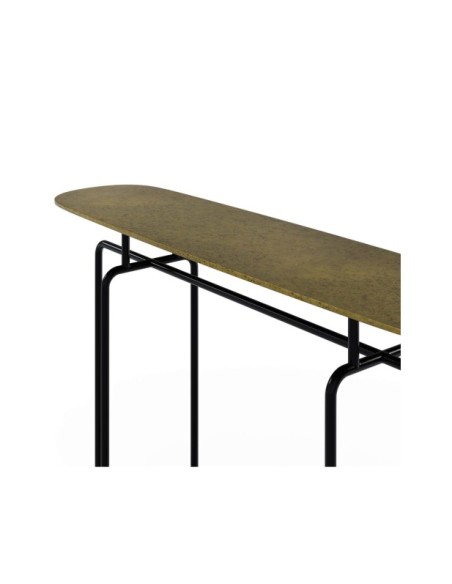 Consola INGRA, Metal / Dorado Envejecido / Negro