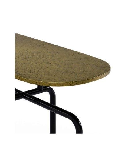 Consola INGRA, Metal / Dorado Envejecido / Negro