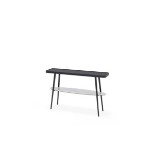 Consola URJIN, Mármol / Metal / Negro / Blanco