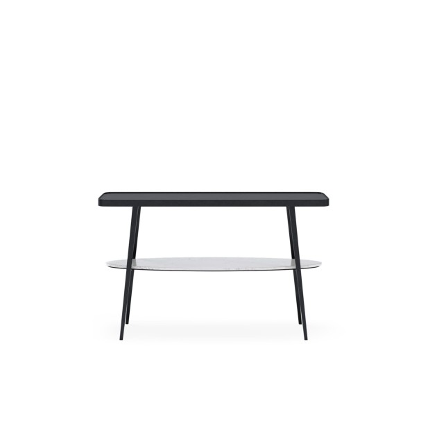 Consola URJIN, Mármol / Metal / Negro...