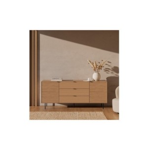 Aparador ELSA 200 cm (2 puertas + 3 cajones), Roble... 2
