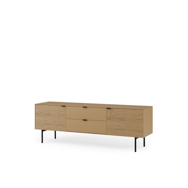 Mueble TV ELSA 160 cm, Roble Macizo...