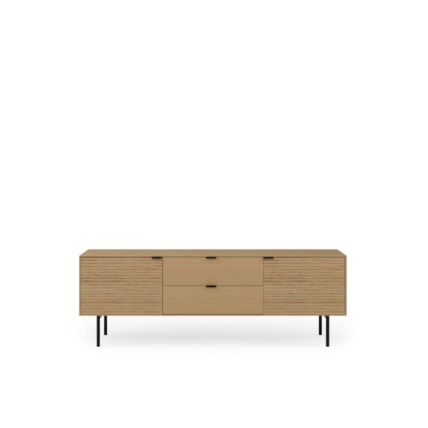Mueble TV ELSA 160 cm, Roble Macizo...