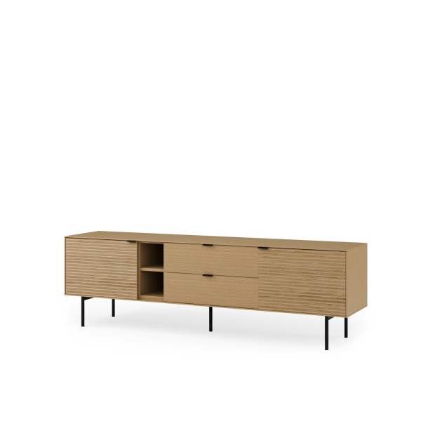 Mueble TV ELSA 180 cm, Roble Macizo...
