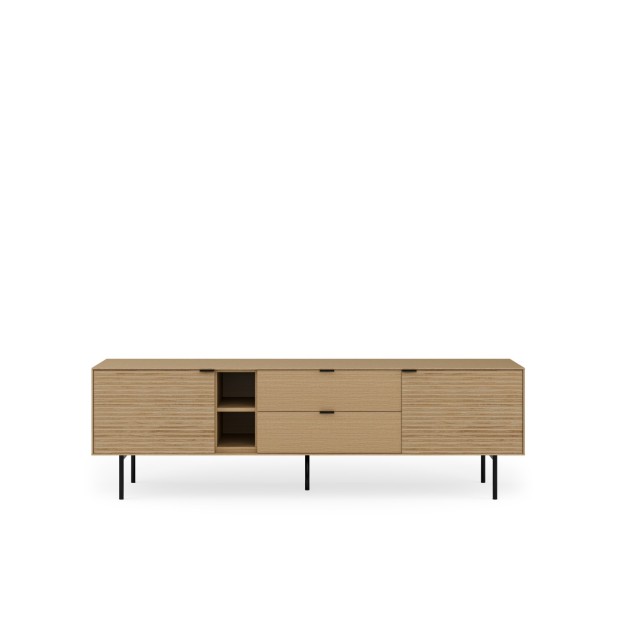 Mueble TV ELSA 180 cm, Roble Macizo...