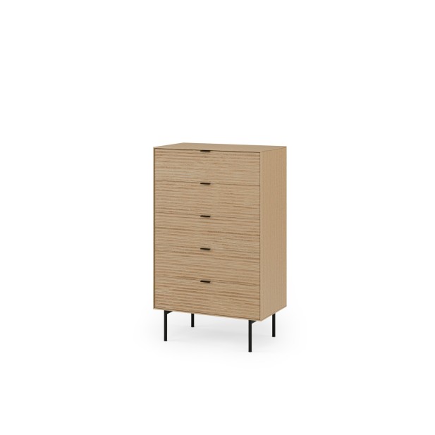 Cómoda ELSA 70x115 cm, Roble Macizo...