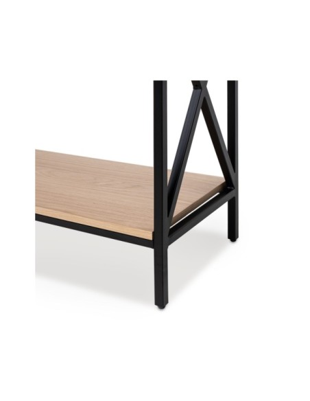 Consola KIN, Chapa de Roble / Metal Negro