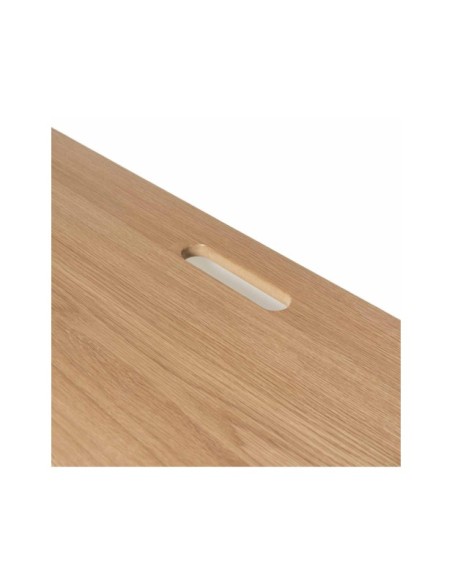 Escritorio NILO, Chapa de Madera / Metal / Roble / Blanco
