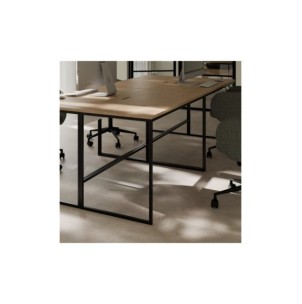Escritorio NILO, Chapa de Madera / Metal / Roble / Negro 2