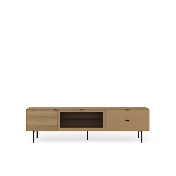 Mueble TV ELSA 200 cm, Roble Macizo...