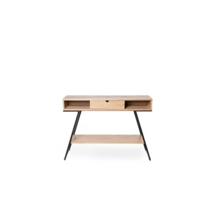 Consola MILA, Chapa de Roble / Metal Negro 2