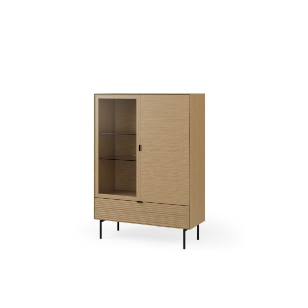 Vitrina ELSA 100x138 cm, Roble Macizo...