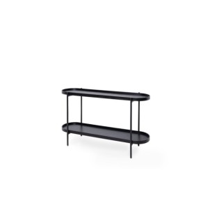 Consola DEAN 120 cm, Chapa de Roble / Metal / Negro