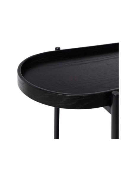 Consola DEAN 120 cm, Chapa de Roble / Metal / Negro