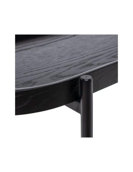 Consola DEAN 120 cm, Chapa de Roble / Metal / Negro
