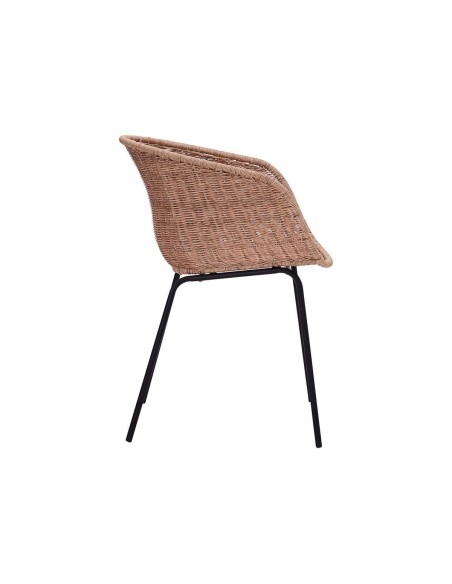Silla con Brazos HAPUR, Ratán Sintético / Metal - House Doctor. Vackart
