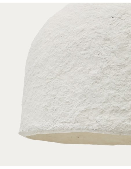 Lámpara de techo Sineu Ø34,5 cm de papel maché blanco - Kave Home