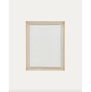 Cuadro Annia 90x70 cm de papel maché blanco - Kave Home; D0700230CP33
