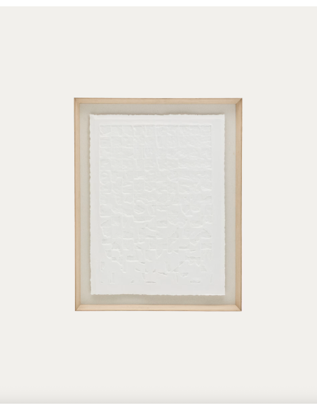 Cuadro Annia 90x70 cm de papel maché blanco - Kave Home; D0700230CP33