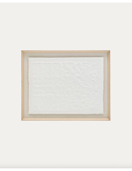 Cuadro Annia 90x70 cm de papel maché blanco - Kave Home - Kave Home