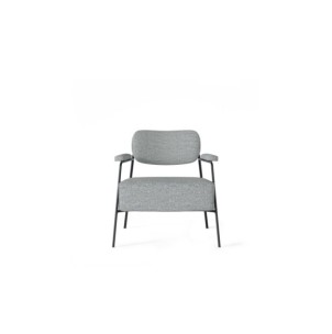Butaca LENNA, Textil Gris Claro / Metal 2