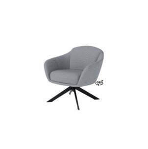 Butaca Giratoria AIR, Textil Gris / Metal