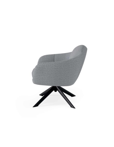 Butaca Giratoria AIR, Textil Gris / Metal