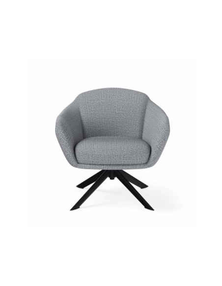 Butaca Giratoria AIR, Textil Gris / Metal