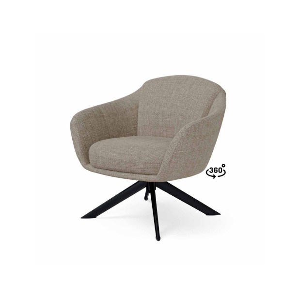 Butaca Giratoria AIR, Textil Taupe /...