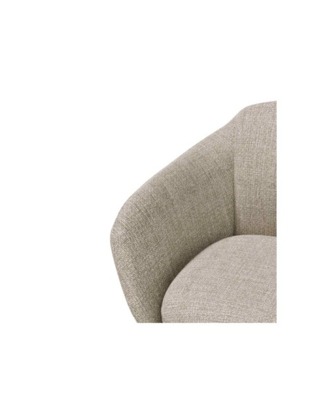 Butaca Giratoria AIR, Textil Taupe / Metal