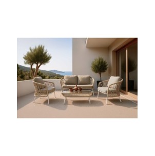 Set de Jardín TERRA (Sofá + 2 Sillones + Mesa de Centro),... 2