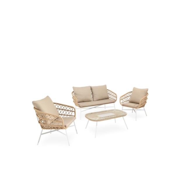 Set de Jardín KELA (Sofá + 2 Sillones...