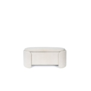 Banco con Almacenaje NIBER, Textil Beige 2