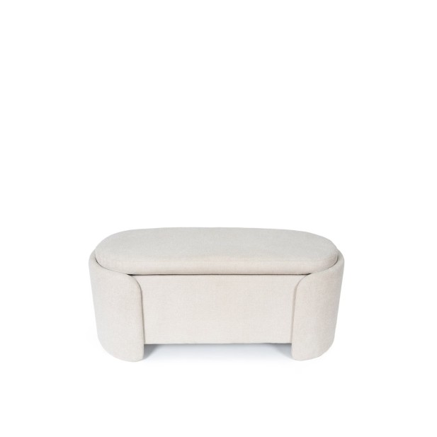 Banco con Almacenaje NIBER, Textil Beige