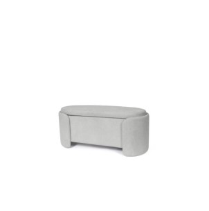 Banco con Almacenaje NIBER, Textil Gris