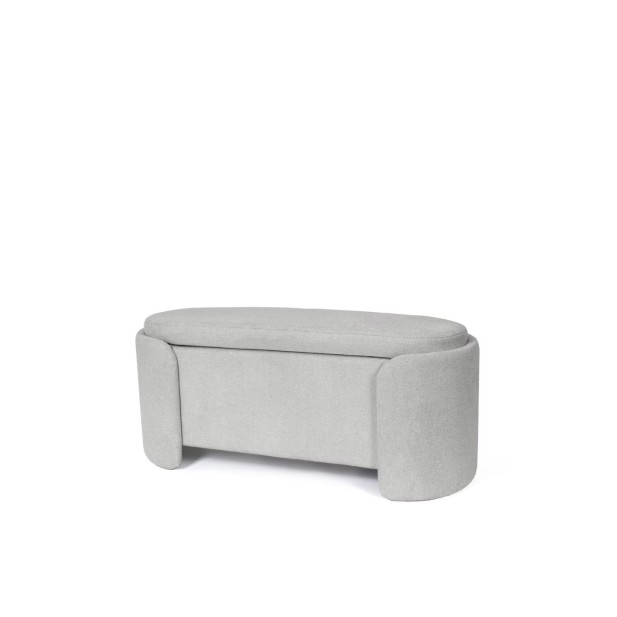 Banco con Almacenaje NIBER, Textil Gris