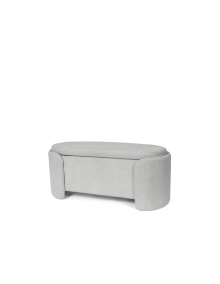 Banco con Almacenaje NIBER, Textil Gris