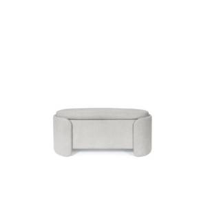 Banco con Almacenaje NIBER, Textil Gris 2