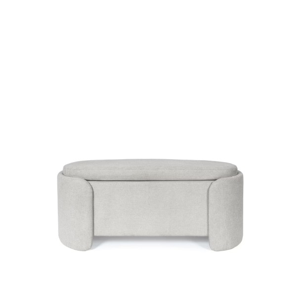 Banco con Almacenaje NIBER, Textil Gris