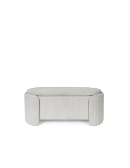 Banco con Almacenaje NIBER, Textil Gris