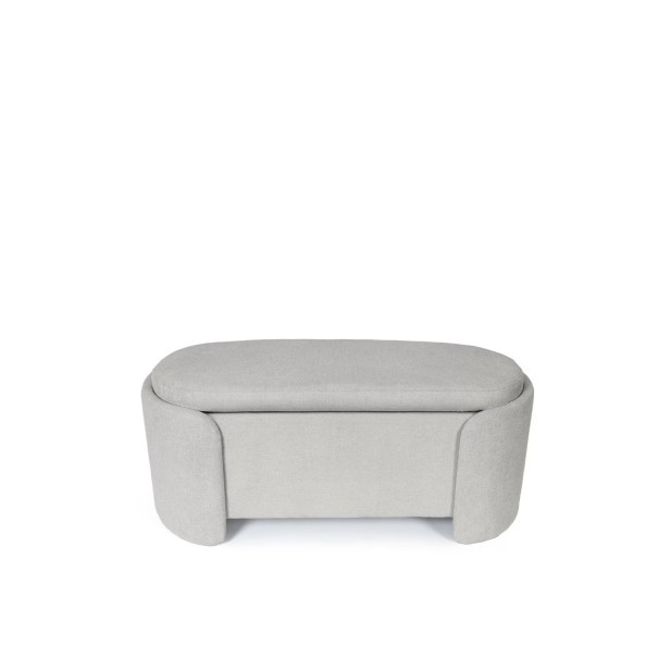 Banco con Almacenaje NIBER, Textil Gris