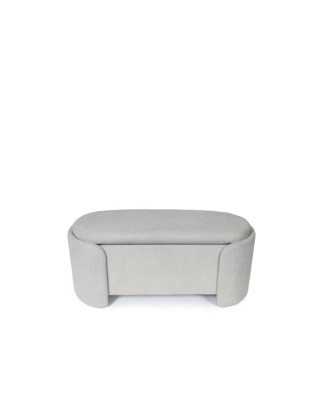 Banco con Almacenaje NIBER, Textil Gris