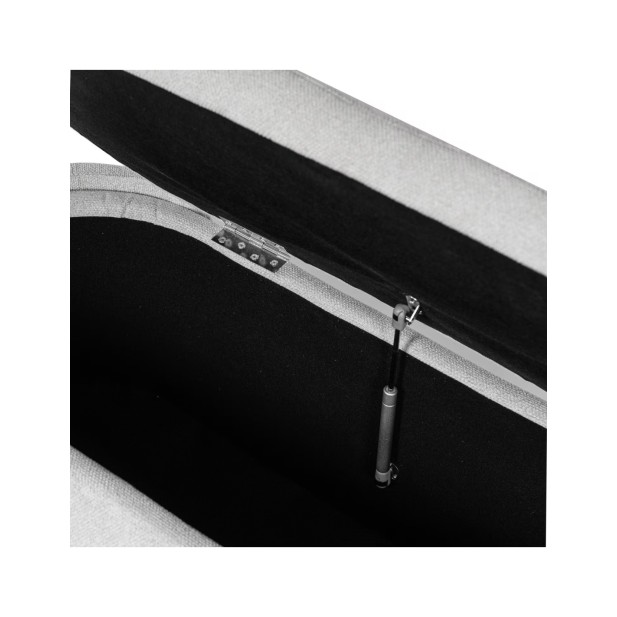 Banco con Almacenaje NIBER, Textil Gris