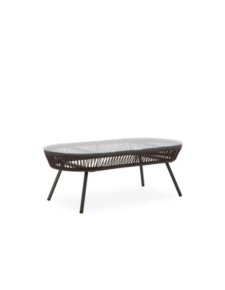 Set de Jardín CAMILLE (Sofá + 2 Sillones + Mesa de Centro), Gris