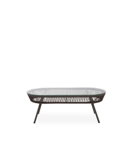Set de Jardín CAMILLE (Sofá + 2 Sillones + Mesa de Centro), Gris