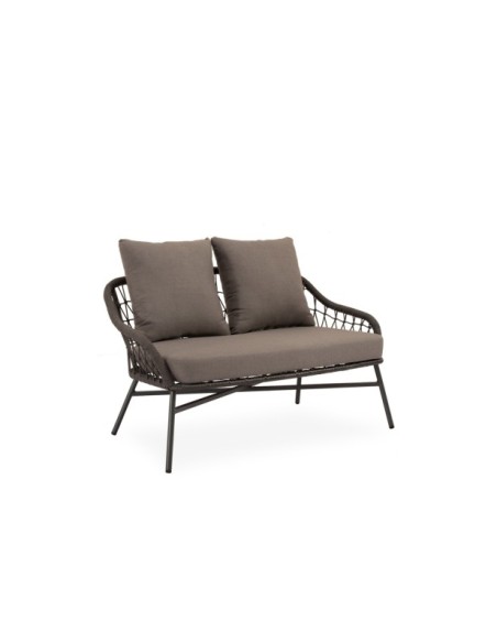 Set de Jardín CAMILLE (Sofá + 2 Sillones + Mesa de Centro), Gris