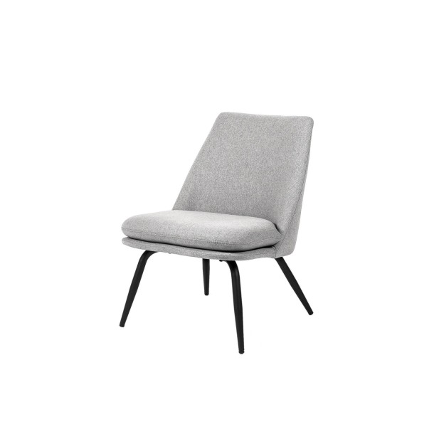 Butaca LUMEN, Textil Gris Claro / Metal