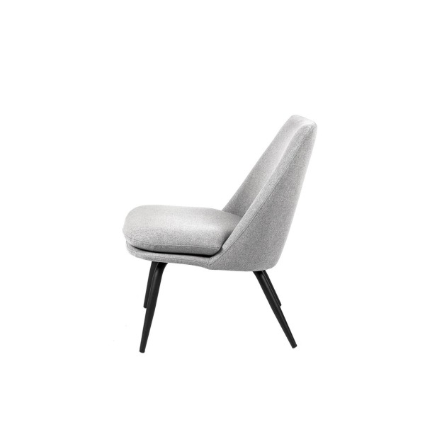 Butaca LUMEN, Textil Gris Claro / Metal